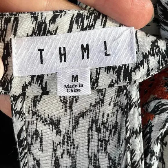 THML Jameson Embroidered Sleeveless Maxi Dress Size M - Picture 8 of 10